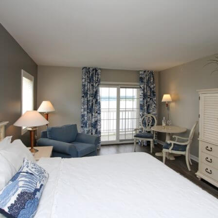 After spending a day on Gun Lake, MI, relax in a comfortable guest room.