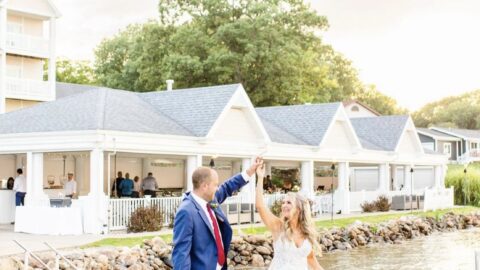 Bay Pointe Lakefront Pavilion Wedding