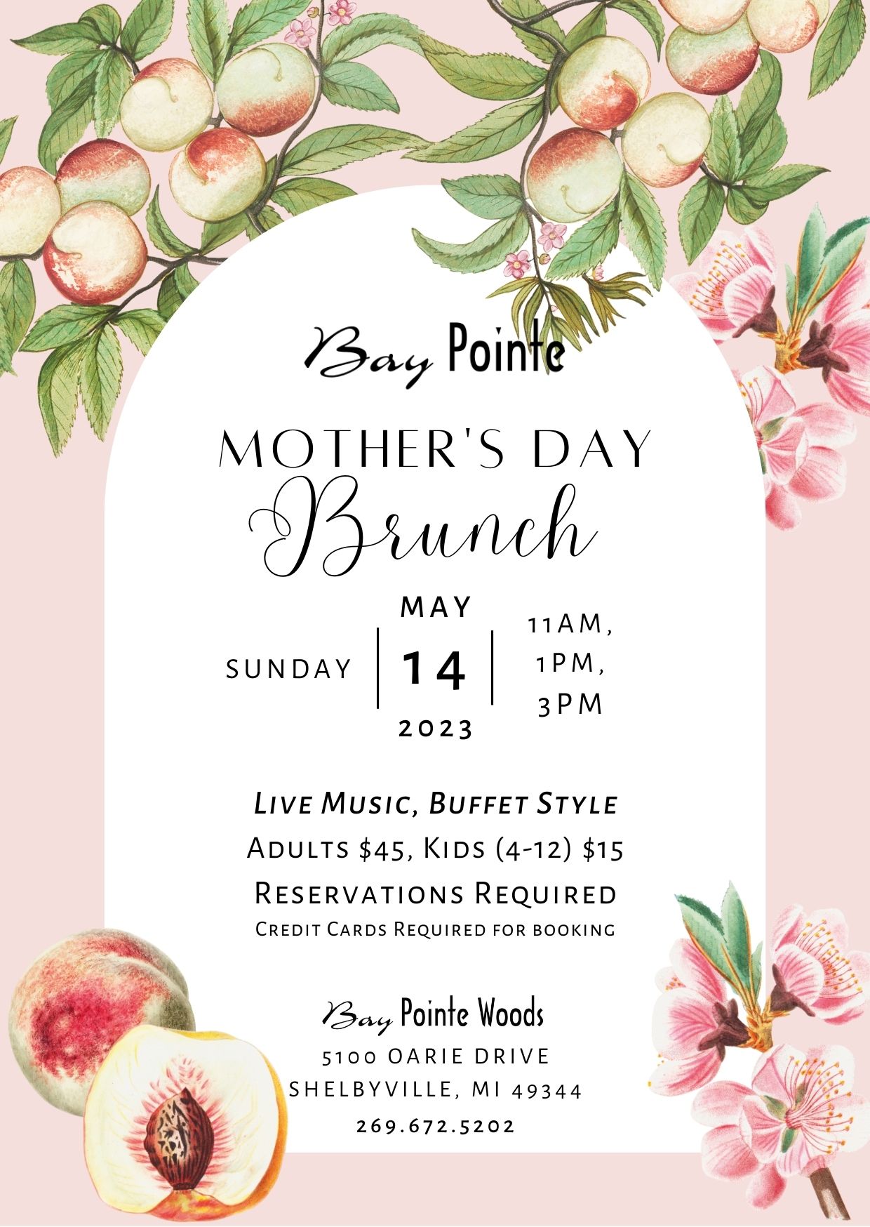 Mother’s Day Brunch 2023 Bay Pointe