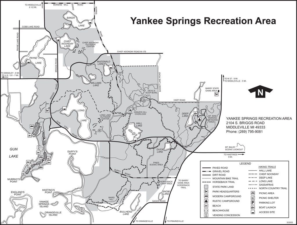 Yankee Springs Map