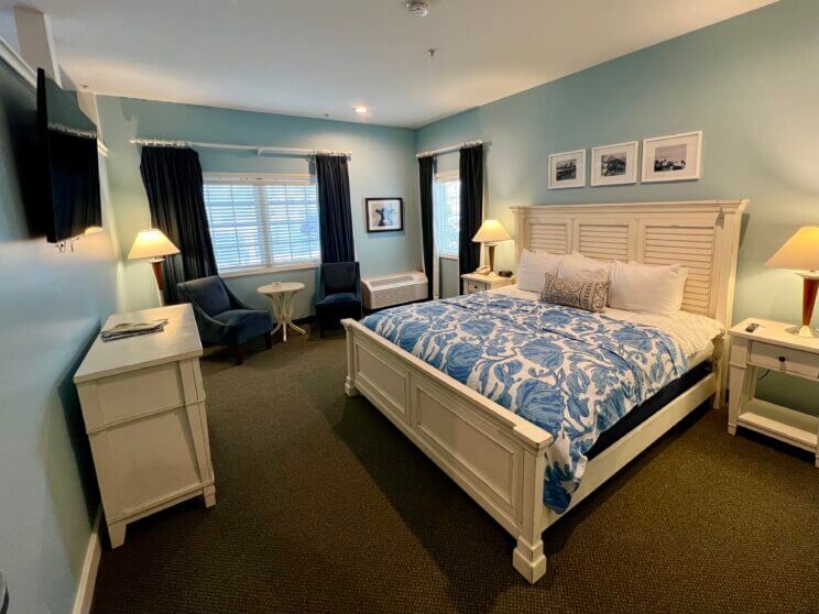 A guestroom at a Shelbyville resort to stay at when checking out winter festivals in Michigan.